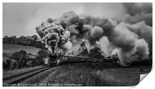 Flying Scotsman leaving Grosmont Print by David Oxtaby  ARPS