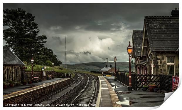 Dent Station - highest station in England Print by David Oxtaby  ARPS