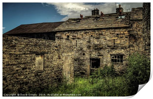 Old farm buildings Print by David Oxtaby  ARPS