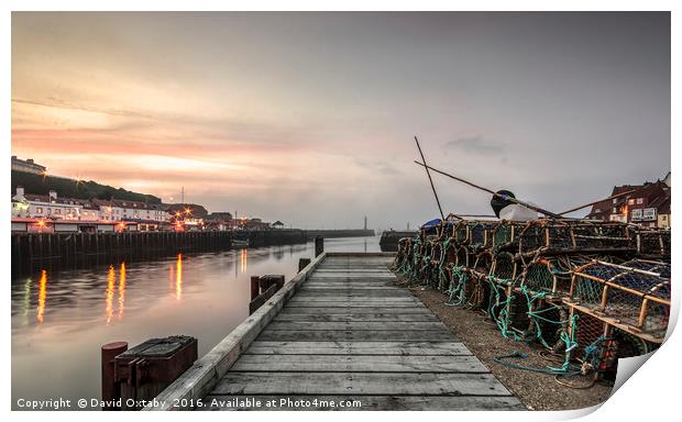 Lobster pots at Whitby Print by David Oxtaby  ARPS