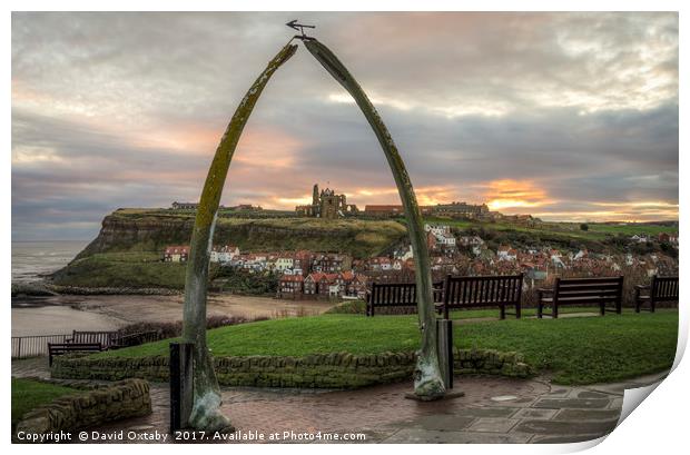 Whitby Abbey from Whalebone Arch Print by David Oxtaby  ARPS