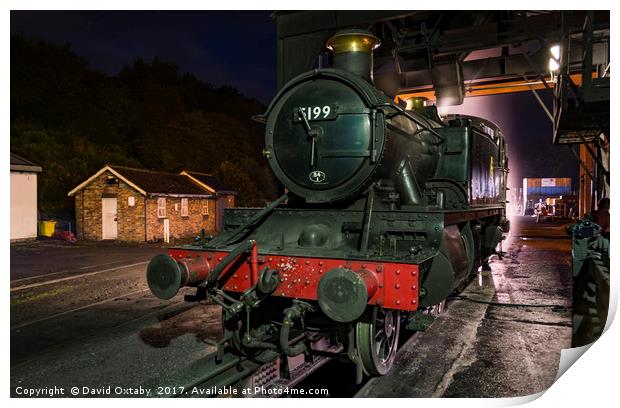 Night time coaling at Grosmont Print by David Oxtaby  ARPS