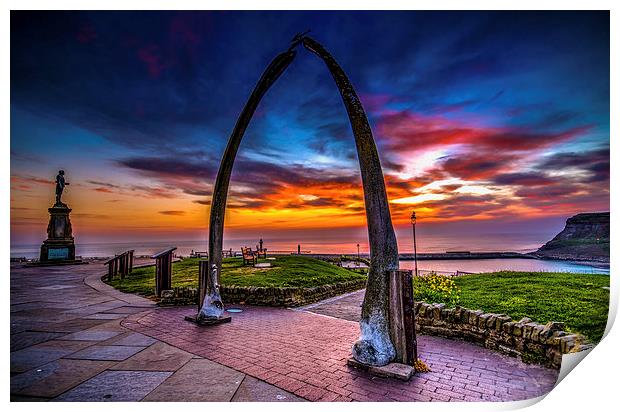 whitby  whale bones  Print by stephen king