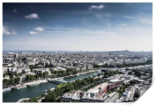  River Seine, Paris, France Print by Darren Carter
