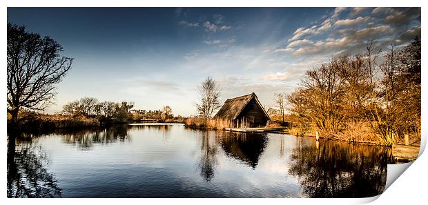  Golden Hour at the Boat House Print by Darren Carter