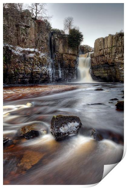 High Force Waterfall, Teesdale. Print by Jonathan Smith