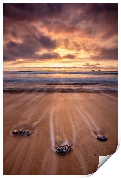 Cornwall Sunset (Constantine Bay) Print by Jonathan Smith