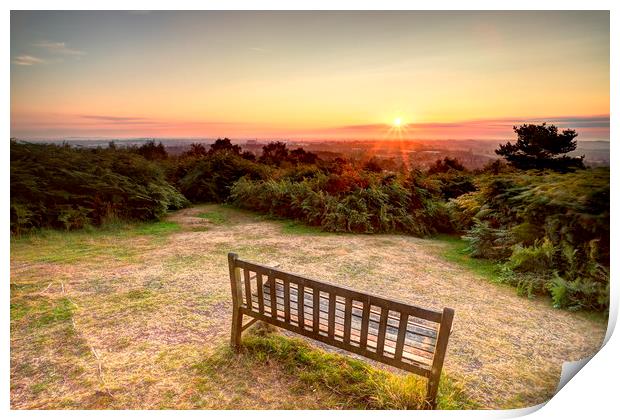 Lickey Hills, Birmingham Print by Jonathan Smith