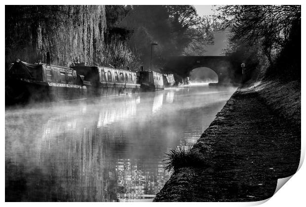Grand Union Canal Hatton Warwickshire Print by Jonathan Smith
