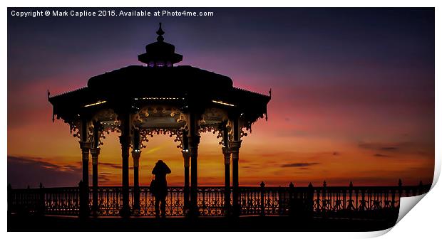  Sunset from the Bandstand Print by Mark Caplice