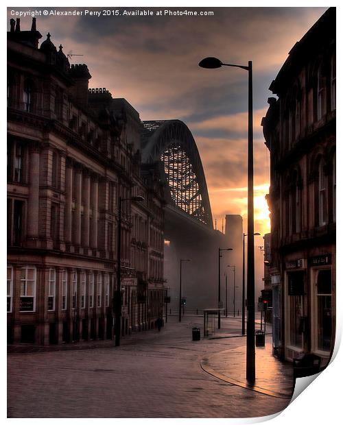  Tyne Bridge from the Side Print by Alexander Perry