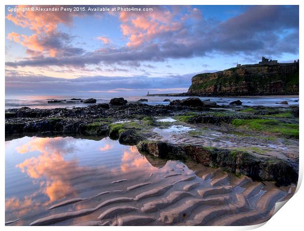  King Edwards Bay, Tynemouth Print by Alexander Perry