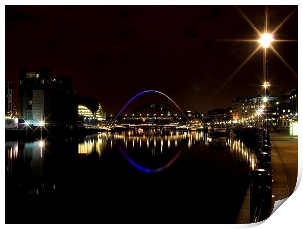  Night Tyne Print by Alexander Perry