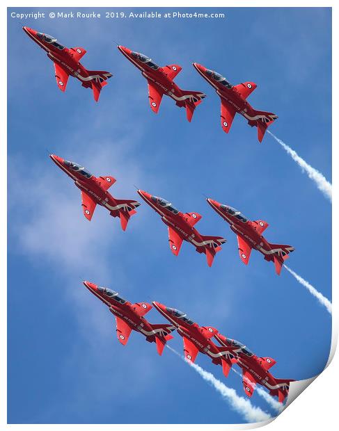 The Red Arrows Print by Mark Rourke