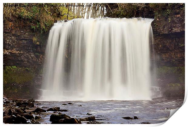 Waterfall Cascade Print by Zena Clothier