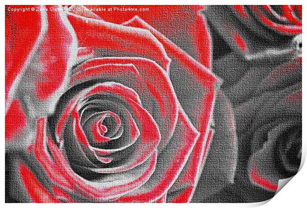 The Rose Print by Zena Clothier