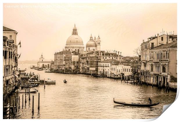 Venezia's Grand Canal Print by henry harrison