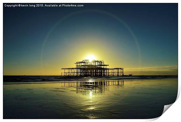  Brighton west pier  Print by kevin long