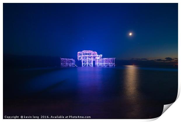 west pier 150th birthday  Print by kevin long
