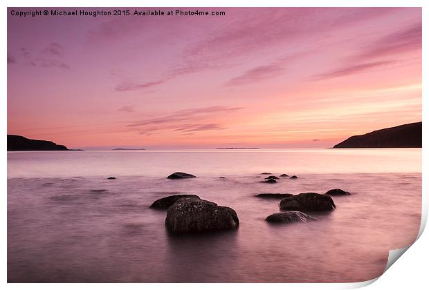  Lochbuie Sunset Print by Michael Houghton