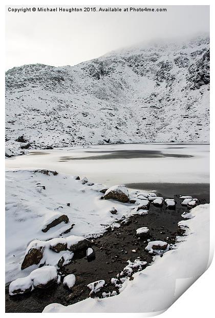 Frozen Low Water  Print by Michael Houghton