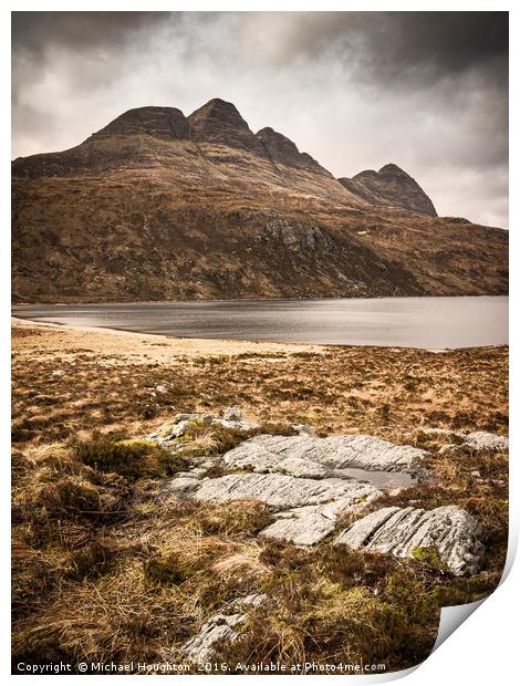 Suilven from the east Print by Michael Houghton