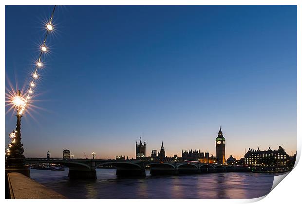 Westminster Skyline Print by Andy Evans
