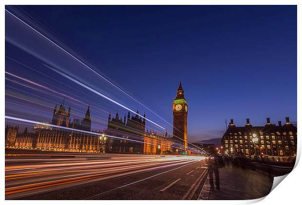 westminster rush Print by Andy Evans