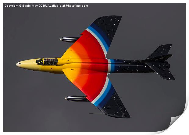 Miss Demeanour in Stormy Skies Print by Barrie May