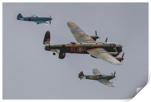 Battle of Britain Memorial Flight Print by Barrie May