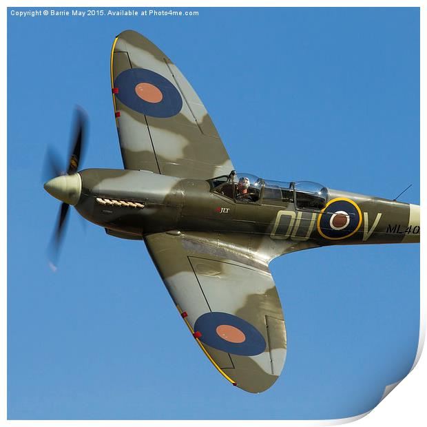 The Grace Spitfire Print by Barrie May
