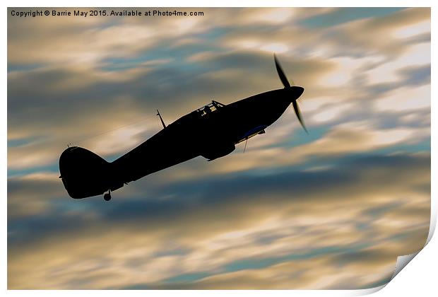 Hurricane at Dusk Print by Barrie May