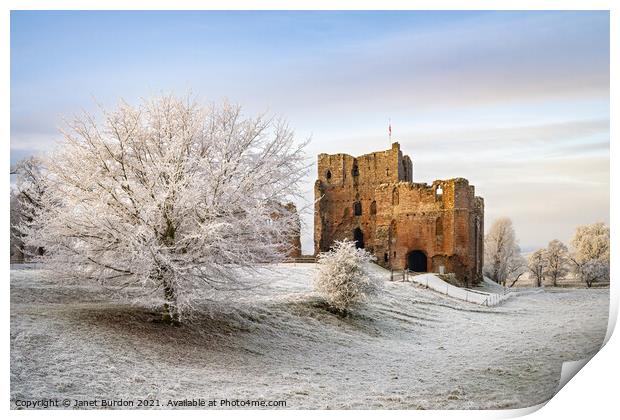 Brougham Castle Print by Janet Burdon