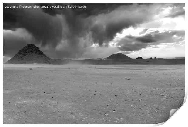 Dust Storm at Saqqara Print by Gordon Stein