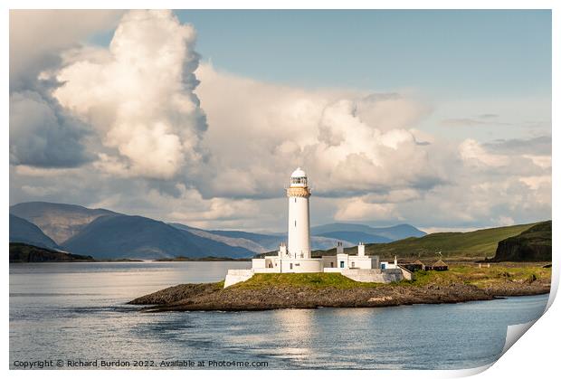 Lismore Lighthouse Print by Richard Burdon