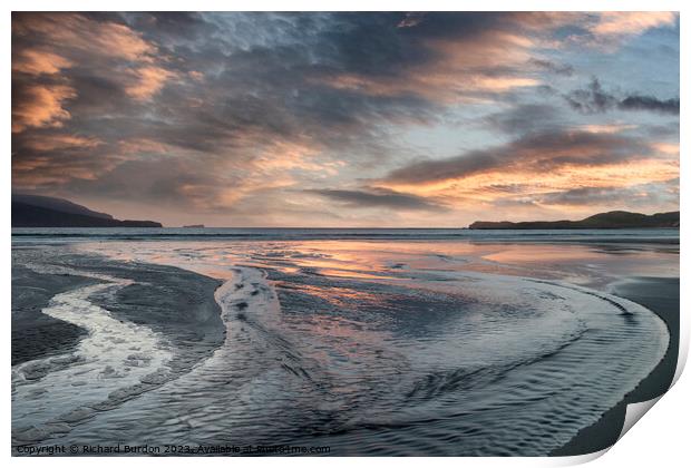 Balnakeil Sunset Print by Richard Burdon