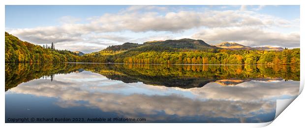 Loch Faskally Panorama Print by Richard Burdon