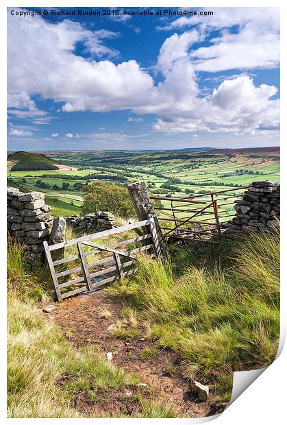  Gateway to Danby Dale Print by Richard Burdon