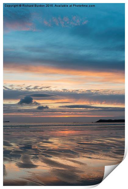  Sunset at Balnakeil Bay Print by Richard Burdon