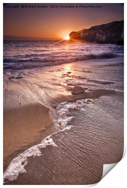 Selwicks Bay Sunrise Print by Richard Burdon