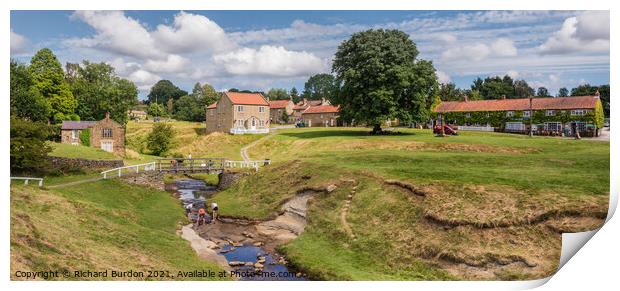 Hutton le Hole in Summer Print by Richard Burdon