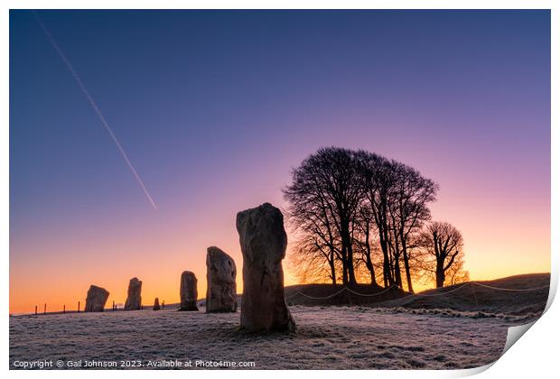 Avebury Stone Circle Neolithic and Bronze Age ceremonial site at Print by Gail Johnson