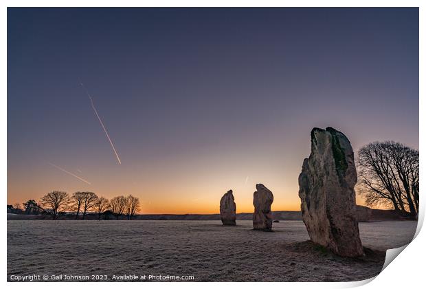 Avebury Stone Circle Neolithic and Bronze Age ceremonial site at Print by Gail Johnson