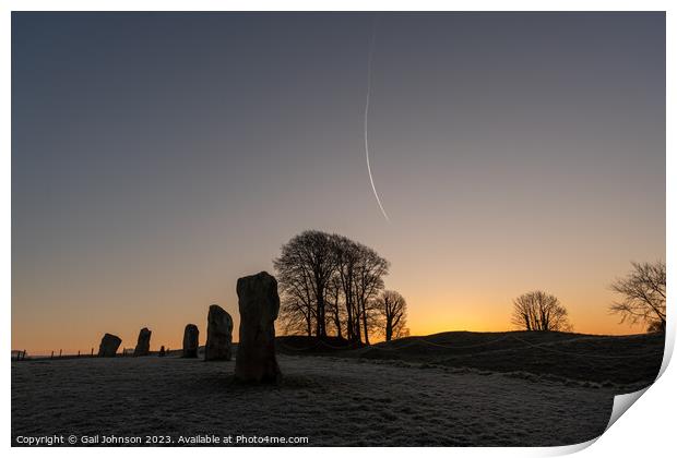 Avebury Stone Circle Neolithic and Bronze Age ceremonial site at Print by Gail Johnson