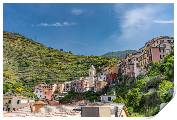 Visiting the fishing villages of Cinque terre, Italy, Europe Print by Gail Johnson