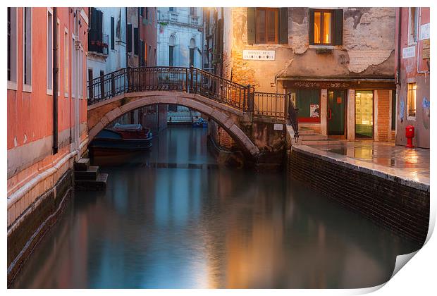 Venice Canal Print by Gail Johnson
