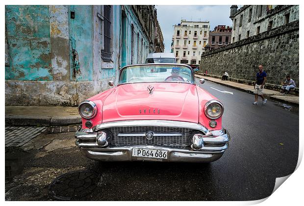 Havana classic car Print by Gail Johnson