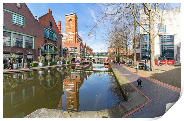 Views around Birmingham city centre Uk Print by Gail Johnson