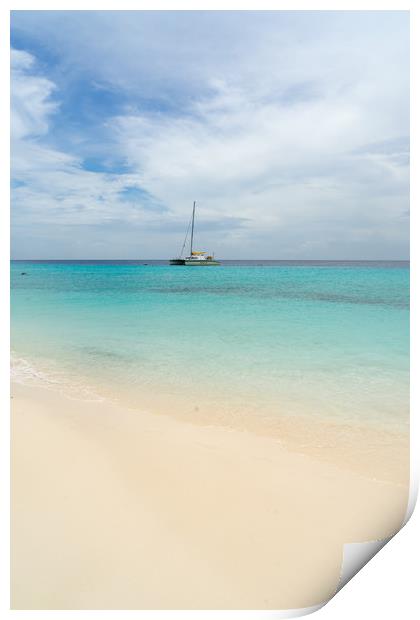 Klien Curacao Beach Views Print by Gail Johnson