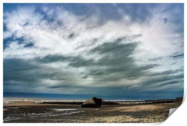 Mary's Shell under a Dramatic Sky Print by Glen Allen
